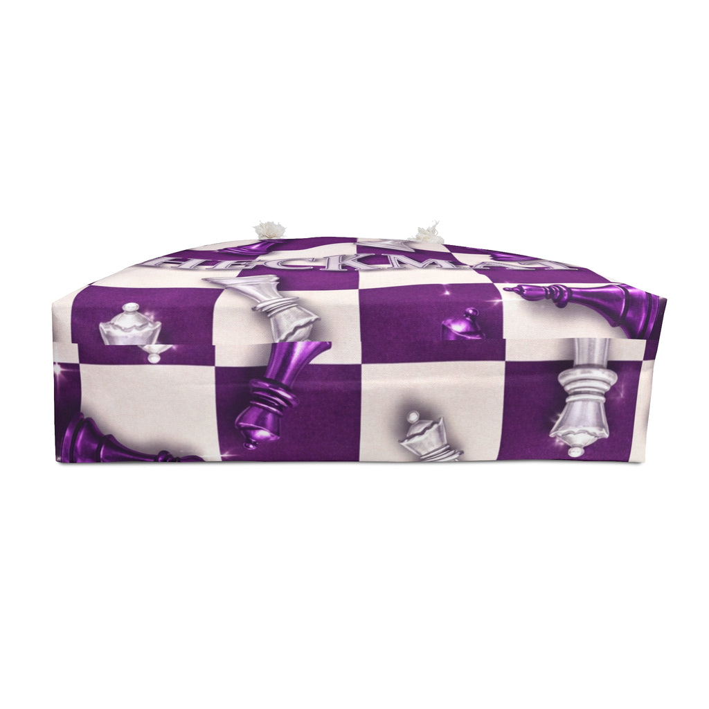 Checkmate Travel Tote - Purple & Silver