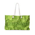 Checkmate Travel Tote - Lime Green