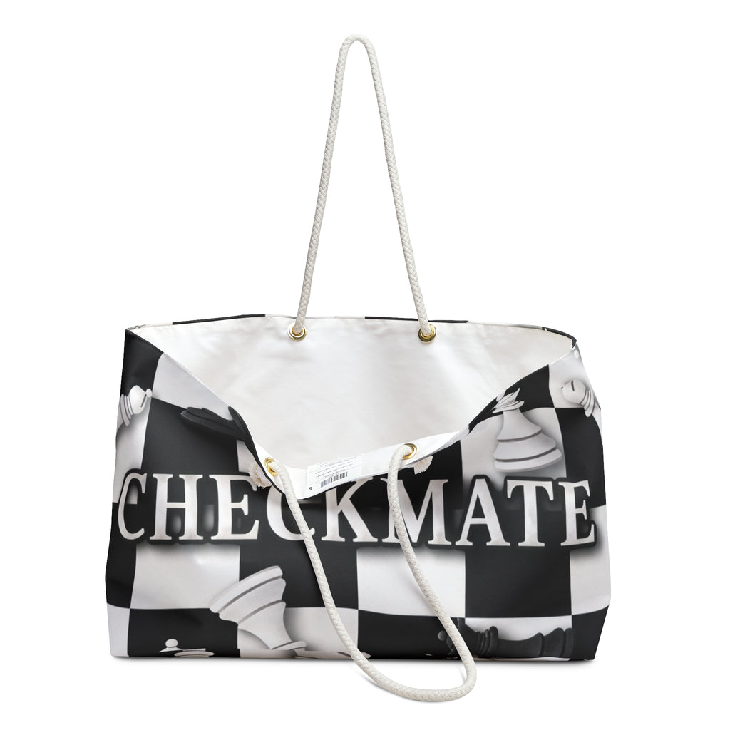 Checkmate Travel Tote - Black & White