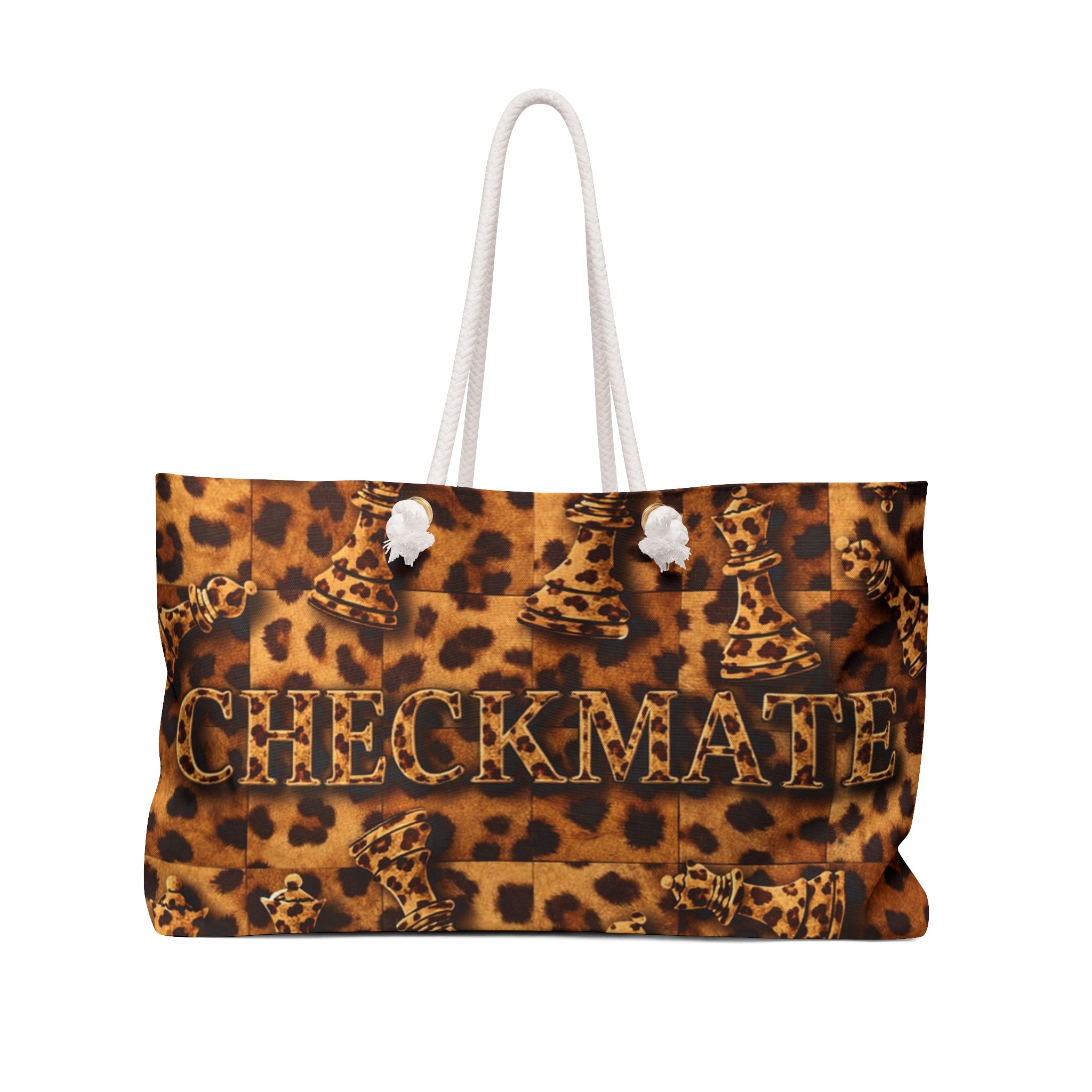 Checkmate Travel Tote - Bold Cheetah Print