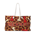 Checkmate Travel Tote - Red Leopard