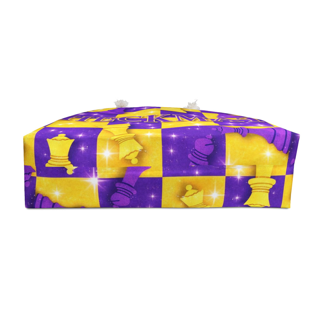 Checkmate Travel Tote — Purple & Gold