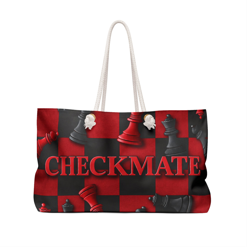 Checkmate Travel Tote – Red & Black