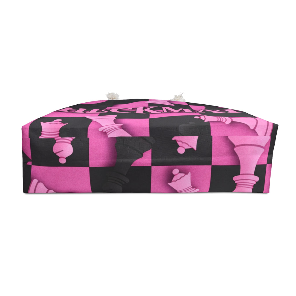 Checkmate Travel Tote — Pink & Black