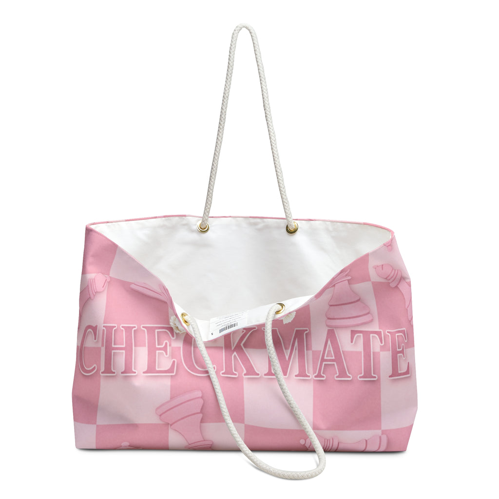 Checkmate Travel Tote - Baby Pink