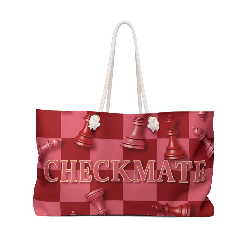 Checkmate Travel Tote - Red & Pink