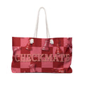 Checkmate Travel Tote - Red & Pink