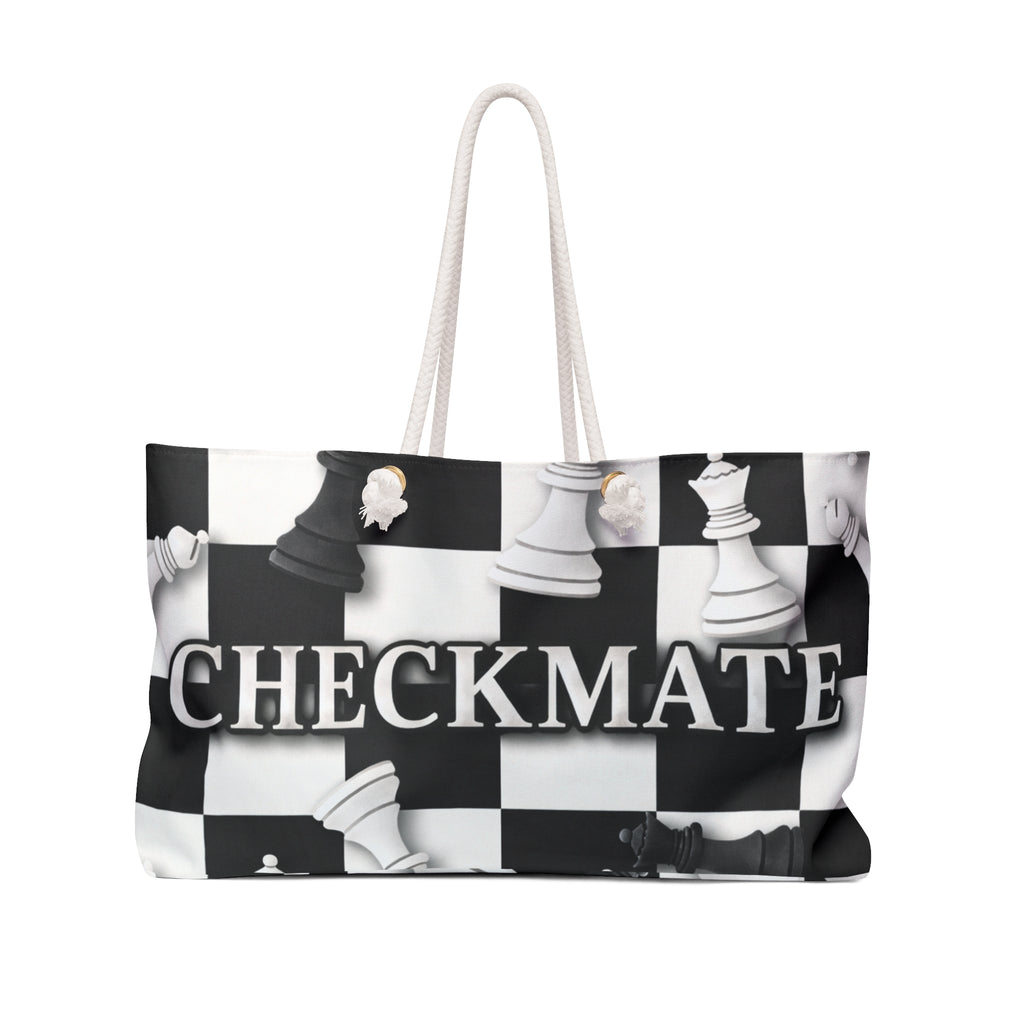 Checkmate Travel Tote - Black & White