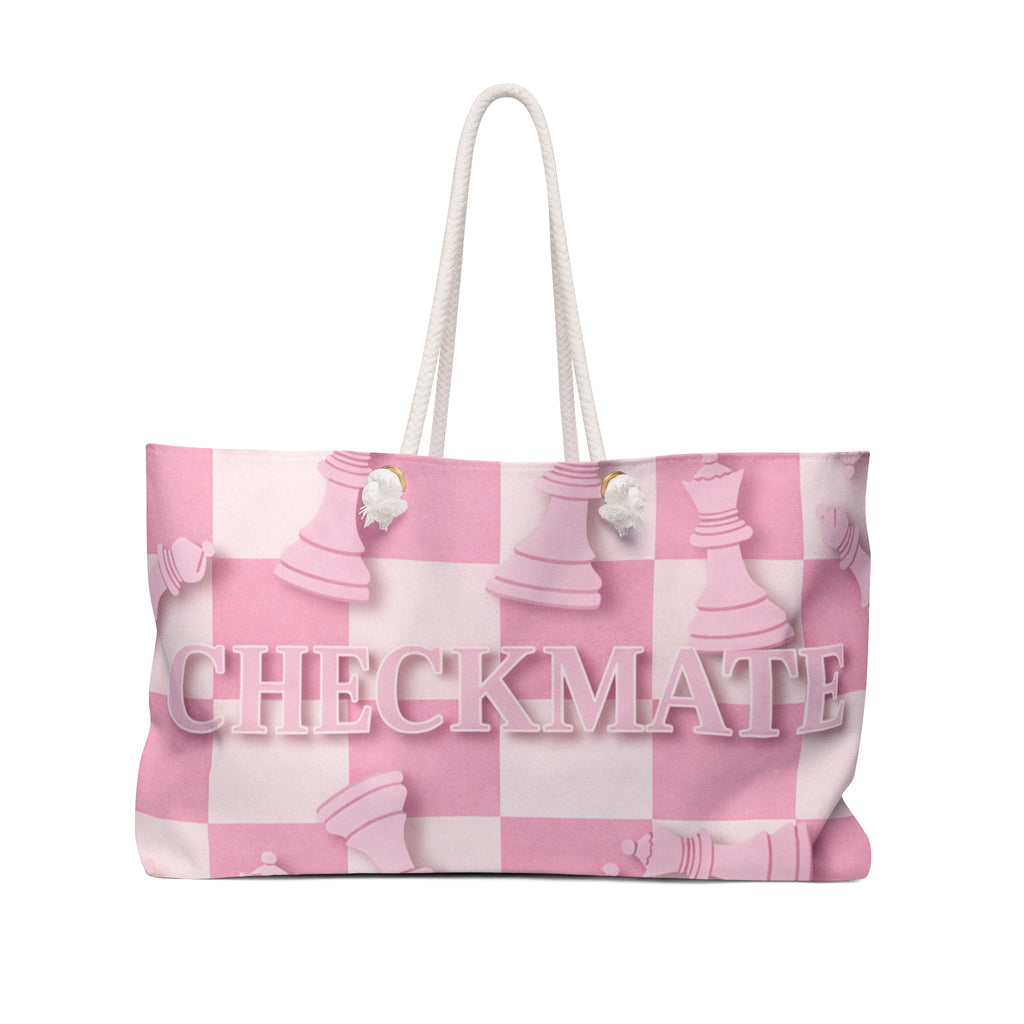 Checkmate Travel Tote - Pastel Pink