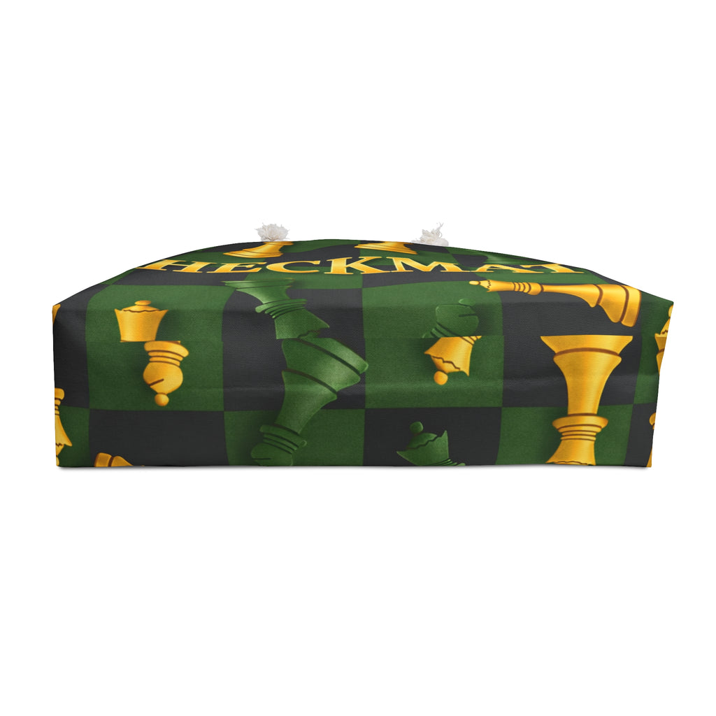 Checkmate Travel Tote — Green, Black, Gold