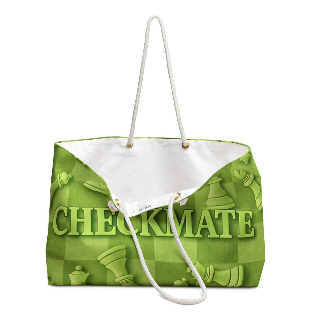 Checkmate Travel Tote - Lime Green