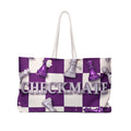 Checkmate Travel Tote - Purple & Silver