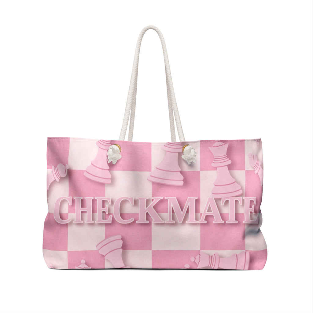 Checkmate Travel Tote - Pastel Pink
