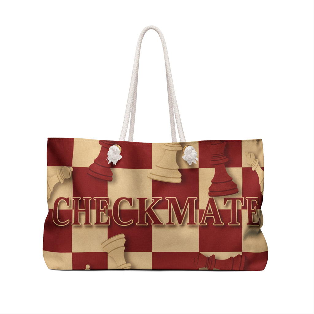 Checkmate Travel Tote - Red & Cream