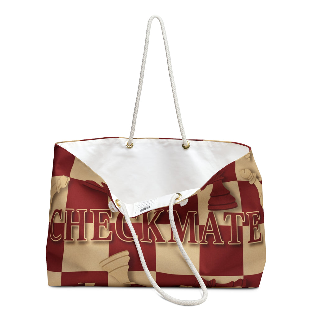Checkmate Travel Tote - Red & Cream