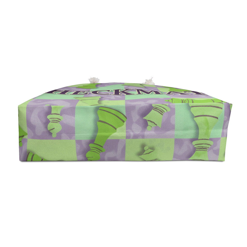 Checkmate Travel Tote – Green, Purple, Blue