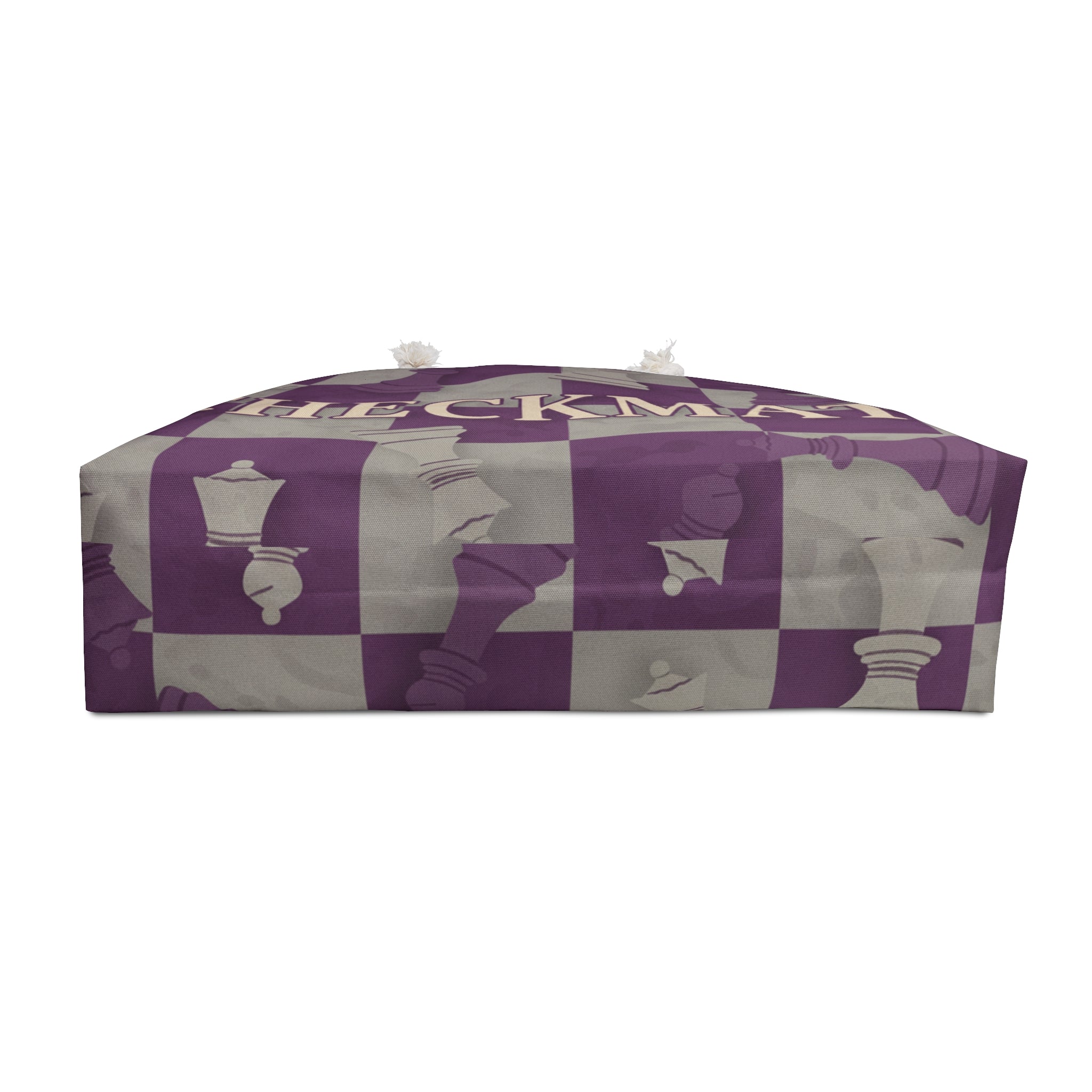 Checkmate Travel Tote — Purple & Grey