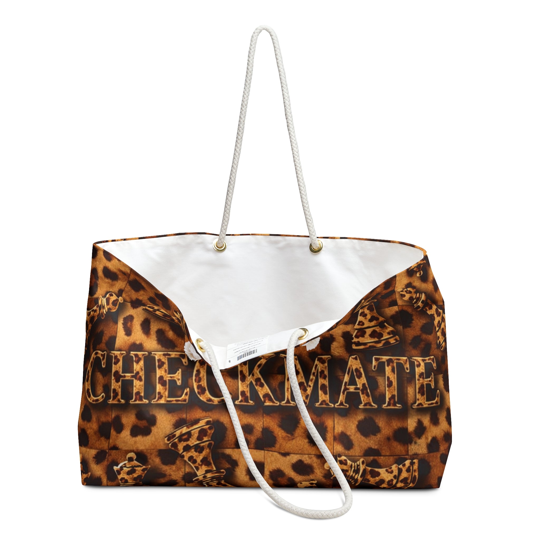 Checkmate Travel Tote - Bold Cheetah Print