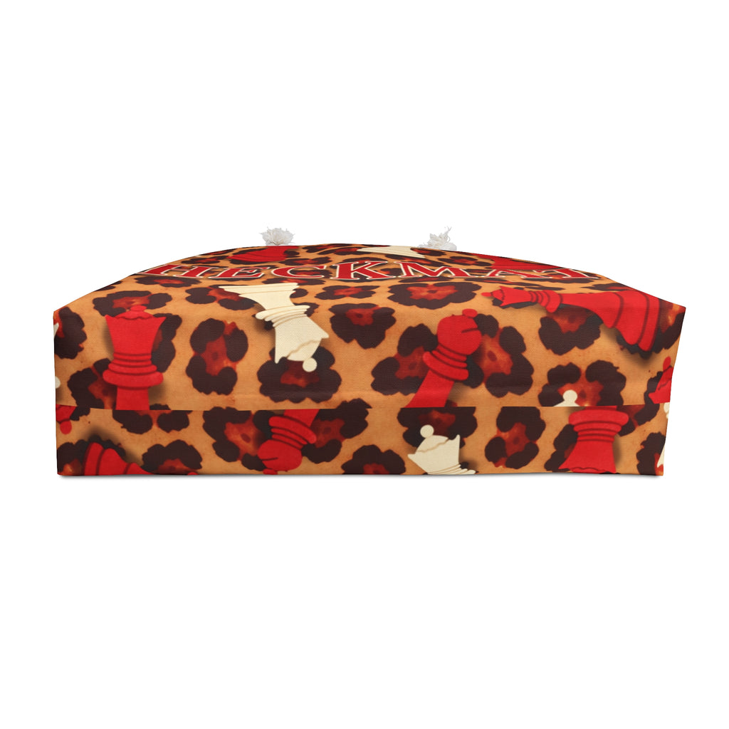 Checkmate Travel Tote - Red Leopard