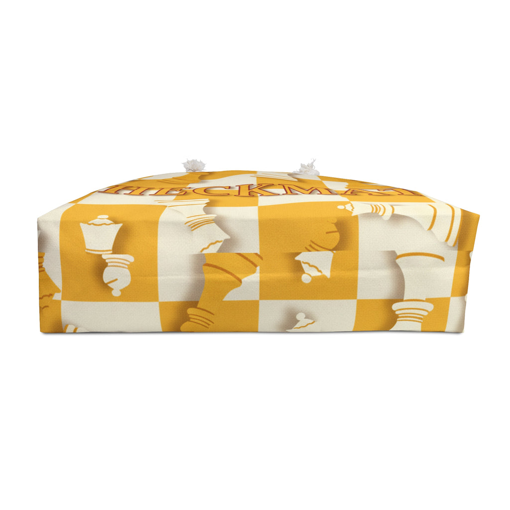 Checkmate Travel Tote - Yellow & White