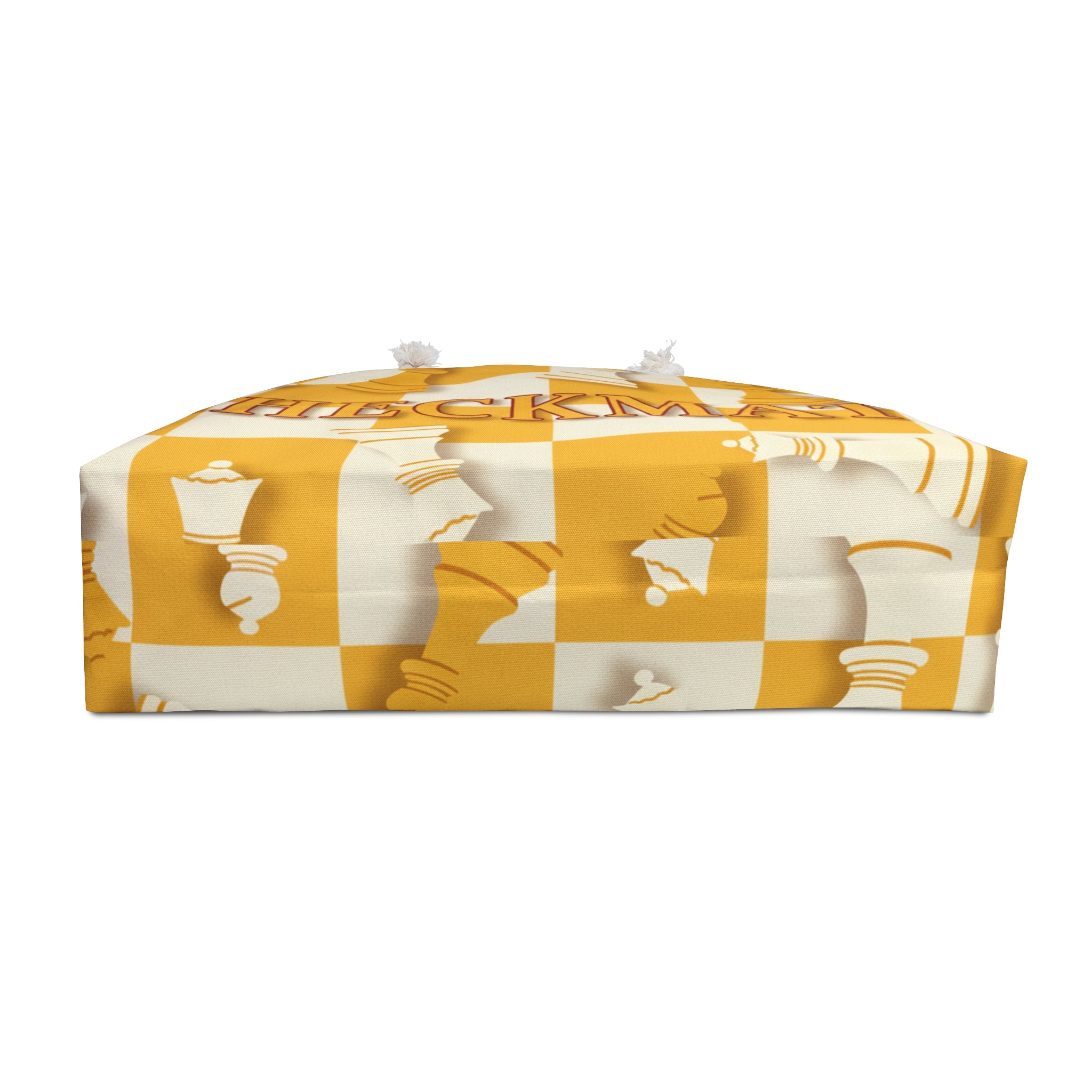 Checkmate Travel Tote - Yellow & White