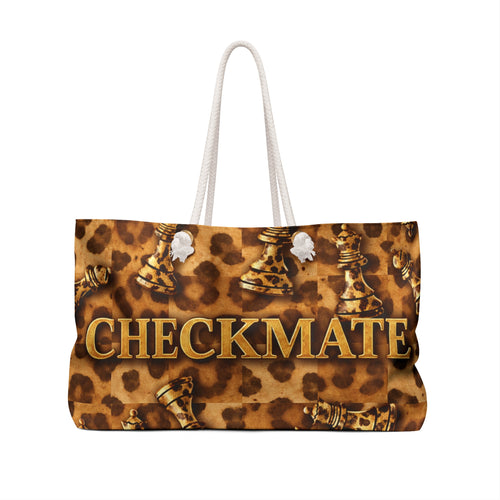 Checkmate Travel Tote - Leopard Print