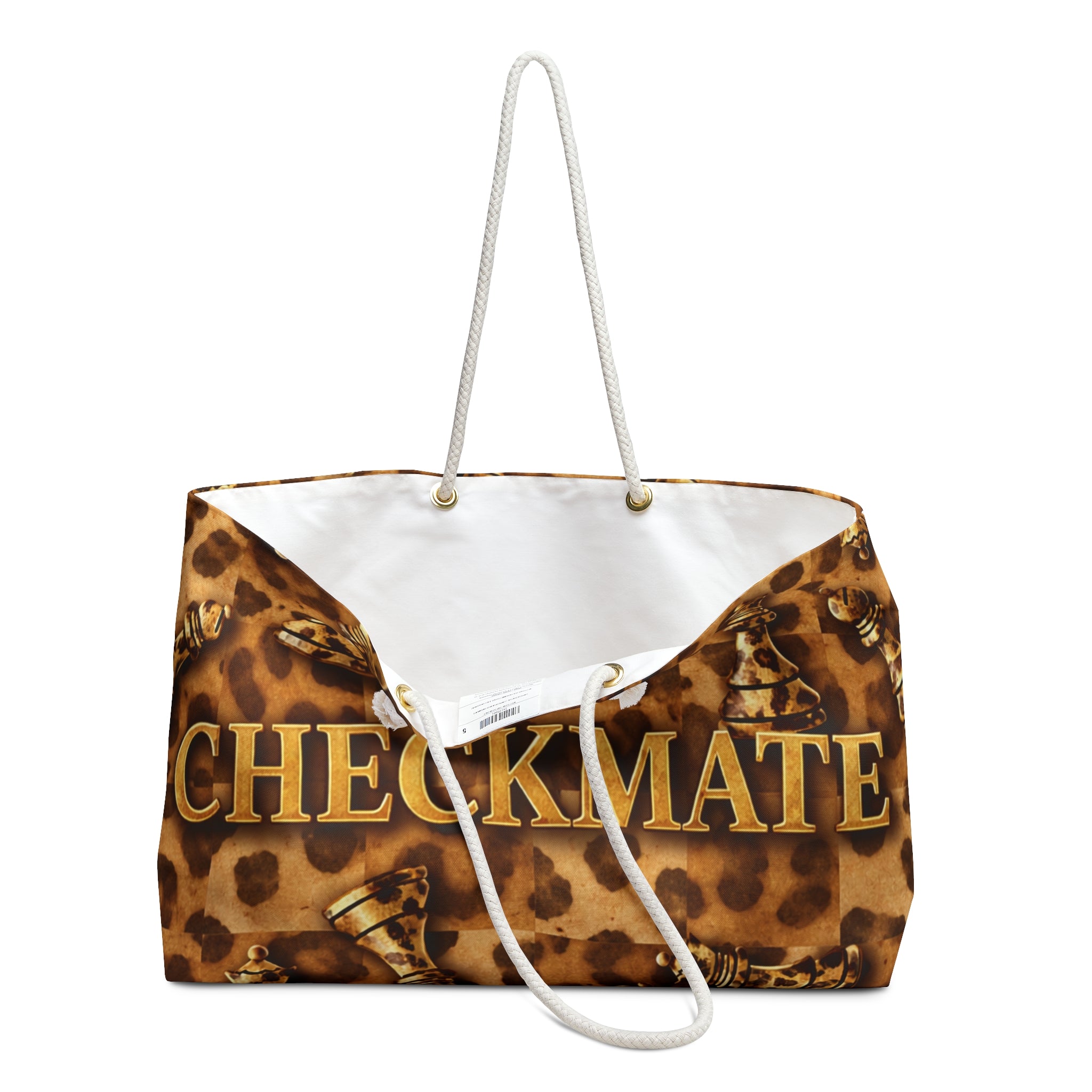 Checkmate Travel Tote - Leopard Print
