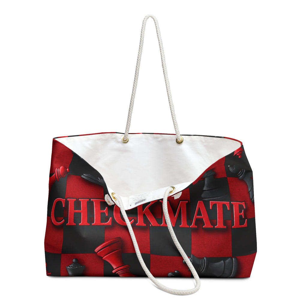 Checkmate Travel Tote – Red & Black