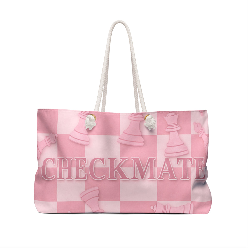 Checkmate Travel Tote - Baby Pink