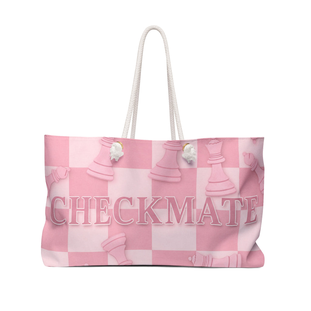Checkmate Travel Tote - Baby Pink